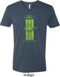 Ford Tee Green Mustang Stripe V-neck