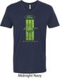 Ford Tee Green Mustang Stripe V-neck