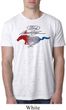 Ford Tee Mustang Red White and Blue Burnout Shirt