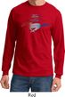 Ford Tee Mustang Red White and Blue Long Sleeve