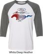 Ford Tee Mustang Red White and Blue Raglan Shirt