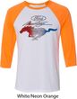 Ford Tee Mustang Red White and Blue Raglan Shirt
