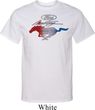 Ford Tee Mustang Red White and Blue Tall Shirt
