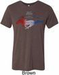 Ford Tee Mustang Red White and Blue Tri Blend Tee