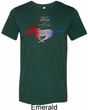 Ford Tee Mustang Red White and Blue Tri Blend Tee