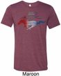 Ford Tee Mustang Red White and Blue Tri Blend Tee