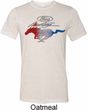 Ford Tee Mustang Red White and Blue Tri Blend Tee