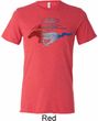 Ford Tee Mustang Red White and Blue Tri Blend Tee