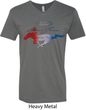 Ford Tee Mustang Red White and Blue V-neck
