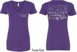 Ford Tee Mustang with Grill (Front & Back) Ladies V-neck