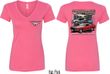 Ford Tee Mustangs Untamed (Front & Back) Ladies V-neck