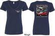 Ford Tee Mustangs Untamed (Front & Back) Ladies V-neck