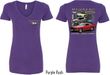 Ford Tee Mustangs Untamed (Front & Back) Ladies V-neck