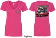 Ford Tee Mustangs Untamed (Front & Back) Ladies V-neck