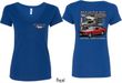 Ford Tee Mustangs Untamed (Front & Back) Ladies V-neck