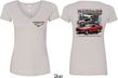 Ford Tee Mustangs Untamed (Front & Back) Ladies V-neck