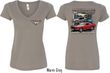 Ford Tee Mustangs Untamed (Front & Back) Ladies V-neck