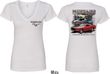 Ford Tee Mustangs Untamed (Front & Back) Ladies V-neck
