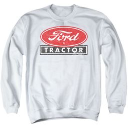 Mens Ford Tractor Adult Sweatshirt - White