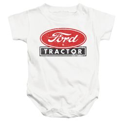 Ford Tractor Infant Baby One-Piece Romper - White