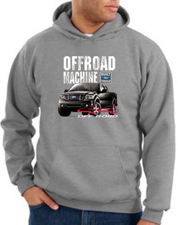 Ford Truck Hoodie F-150 4X4 Offroad Machine Heather Grey Hoody