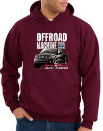 Ford Truck Hoodie F-150 4X4 Offroad Machine Maroon Hoody