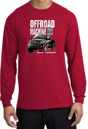 Ford Truck Long Sleeve Shirt - F-150 4X4 Offroad Machine Red T-Shirt