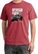 Ford Truck Pigment Dyed T-Shirt - F-150 4X4 Offroad Dashing Red Tee
