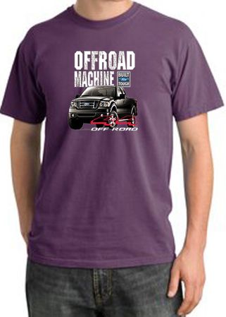 Ford Truck Pigment Dyed T-Shirt - F-150 4X4 Offroad Machine Plum Tee