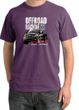 Ford Truck Pigment Dyed T-Shirt - F-150 4X4 Offroad Machine Plum Tee