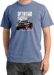 Ford Truck Pigment Dyed T-Shirt - F-150 4X4 Offroad Night Blue Tee