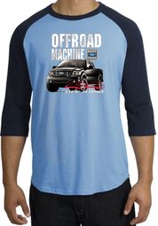 Ford Truck Raglan Shirt - F-150 4X4 Offroad Machine Carolina Blue/Navy