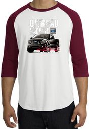 Ford Truck Raglan Shirt - F-150 4X4 Offroad Machine White/Cardinal