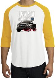 Ford Truck Raglan Shirt - F-150 4X4 Offroad Machine White/Gold T-Shirt