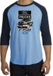 Ford Truck Raglan Shirt - F-150 Truck Adult Carolina Blue/Navy T-Shirt