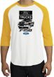 Ford Truck Raglan Shirt - F-150 Truck Adult White/Gold T-Shirt