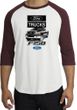 Ford Truck Raglan Shirt - F-150 Truck Adult White/Maroon T-Shirt