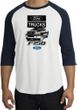 Ford Truck Raglan Shirt - F-150 Truck Adult White/Navy T-Shirt