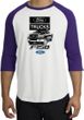 Ford Truck Raglan Shirt - F-150 Truck Adult White/Purple T-Shirt