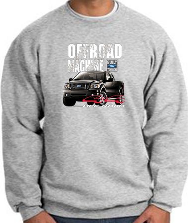 Ford Truck Sweatshirt - F-150 4X4 Offroad Machine Adult Heather Grey