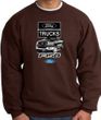Ford Truck Sweatshirt - F-150 Truck Adult Dark Chocolate Sweat Shirt