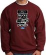 Ford Truck Sweatshirt - F-150 Truck Adult Maroon Sweat Shirt