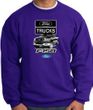 Ford Truck Sweatshirt - F-150 Truck Adult Purple Sweat Shirt