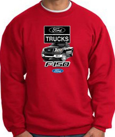 Ford Truck Sweatshirt - F-150 Truck Adult Red Sweat Shirt