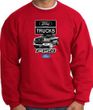 Ford Truck Sweatshirt - F-150 Truck Adult Red Sweat Shirt