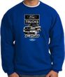 Ford Truck Sweatshirt - F-150 Truck Adult Royal Sweat Shirt