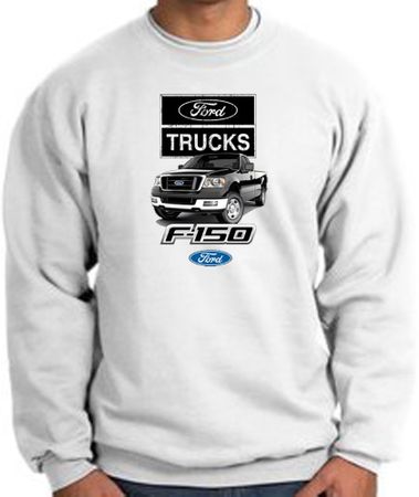 Ford Truck Sweatshirt - F-150 Truck Adult White Sweat Shirt