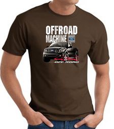 Ford Truck T-Shirt - F-150 4X4 Offroad Machine Adult Brown Tee Shirt