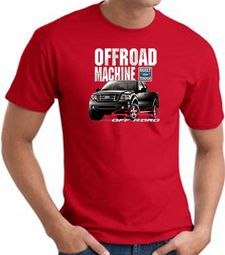 Ford Truck T-Shirt - F-150 4X4 Offroad Machine Adult Red Tee Shirt