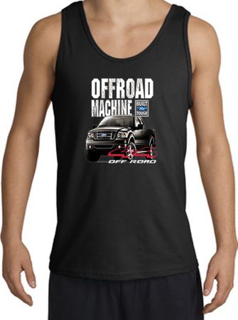 Ford Truck Tank Top - F-150 4X4 Offroad Machine Adult Black Tanktop